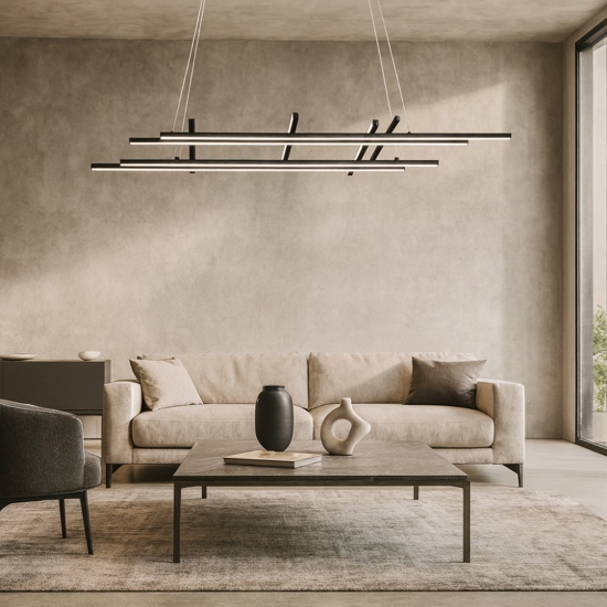 Movida ondaluce lampadario moderno led 3000k dimmerabile